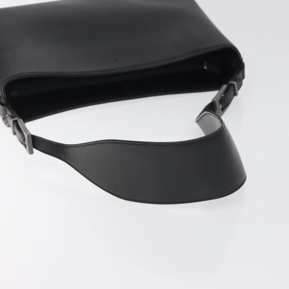 GUCCI Shoulder Bag Leather Black Silver - Picture 7 of 13